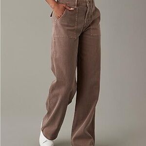 American Eagle Outfitters Brown Flare & Wide Leg Jeans